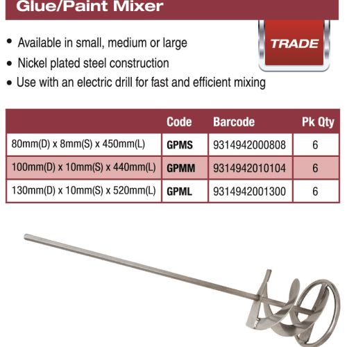 DTA GLUE/PAINT MIXER MEDIUM