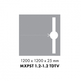 MARMOX SHOWER TRAY 1.2 X 1.2 TROUGH DRAIN